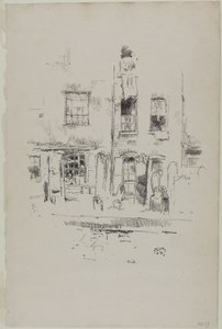 Kerkhof door James Abbott McNeill Whistler