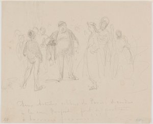 Twee beroemde kunstenaars uit Parijs door James Abbott McNeill Whistler