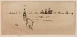 De vlag dompelen door James Abbott McNeill Whistler