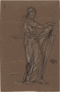 Geklede Vrouwelijke Figuur door James Abbott McNeill Whistler