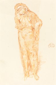 Geklede figuur, staand door James Abbott McNeill Whistler