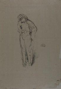 Gedrapeerde figuur, staand door James Abbott McNeill Whistler