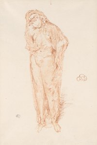 Geklede figuur, staand door James Abbott McNeill Whistler