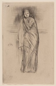 Geklede Model door James Abbott McNeill Whistler