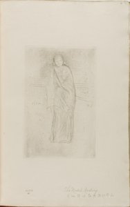 Gedrapeerd model door James Abbott McNeill Whistler