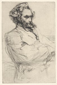 Drouet, beeldhouwer door James Abbott McNeill Whistler