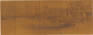 Etsplaat: Thames Magazijnen door James Abbott McNeill Whistler