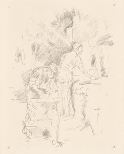 Vader en Zoon door James Abbott McNeill Whistler