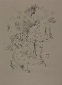 Vader en zoon door James Abbott McNeill Whistler
