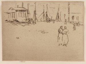 Visserskade, Oostende door James Abbott McNeill Whistler