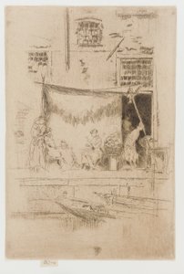 Fruitkraam door James Abbott McNeill Whistler