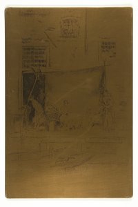 Fruitkraam door James Abbott McNeill Whistler