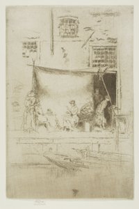Fruitkraam door James Abbott McNeill Whistler