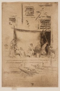 Fruitkraam door James Abbott McNeill Whistler