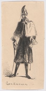 Gendarme door James Abbott McNeill Whistler