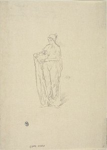 Meisje met kom door James Abbott McNeill Whistler