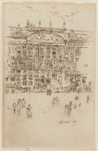 Grote Markt, Brussel door James Abbott McNeill Whistler