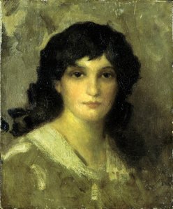 Hoofd van een jonge vrouw door James McNeill Whistler