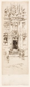 Huis van de Zwaan, Brussel door James Abbott McNeill Whistler