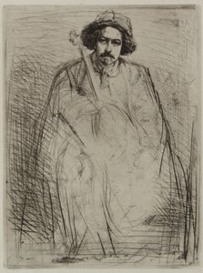 J. Becquet, Beeldhouwer door James Abbott McNeill Whistler
