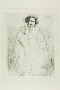 J. Becquet, Beeldhouwer door James Abbott McNeill Whistler