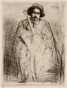 J. Becquet, Beeldhouwer door James Abbott McNeill Whistler