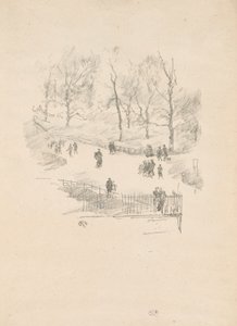 Kensington Tuinen door James Abbott McNeill Whistler