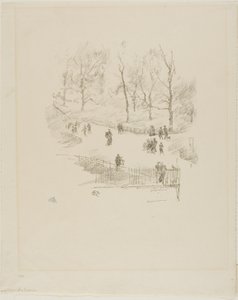 Kensington Tuinen door James Abbott McNeill Whistler