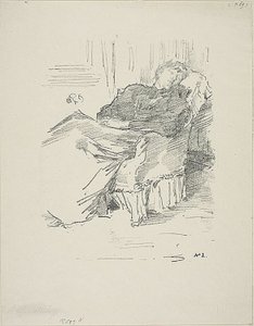 La Belle Dame endormie door James Abbott McNeill Whistler
