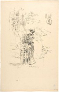 La Belle Jardinière door James Abbott McNeill Whistler