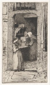 De Mosterdverkoper, uit de Franse Set (Douze Eaux-Fortes d)