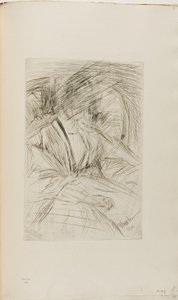 Dame in een fauteuil door James Abbott McNeill Whistler