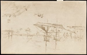 Lagune-Middag door James Abbott McNeill Whistler