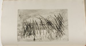Landschap met Visser door James Abbott McNeill Whistler