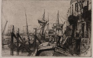 Limehouse door James Abbott McNeill Whistler