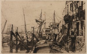 Limehouse door James Abbott McNeill Whistler