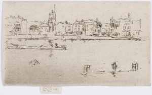 Kleine Chelsea (Memorial) door James Abbott McNeill Whistler