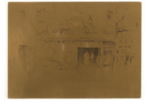 Klein Hof door James McNeill Whistler