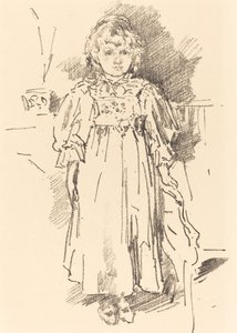 Kleine Evelyn door James Abbott McNeill Whistler