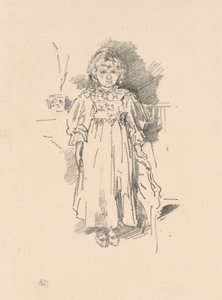 Kleine Evelyn door James Abbott McNeill Whistler