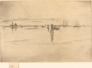 Lange lagune door James Abbott McNeill Whistler