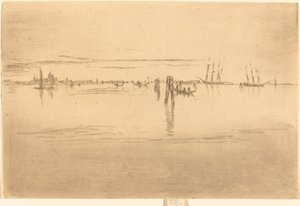 Lange lagune door James Abbott McNeill Whistler