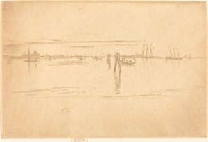 Lange Lagune door James Abbott McNeill Whistler