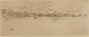 Lang Venetië door James Abbott McNeill Whistler