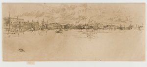 Lang Venetië door James Abbott McNeill Whistler