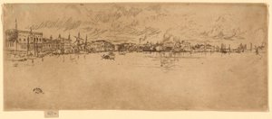 Lang Venetië door James Abbott McNeill Whistler
