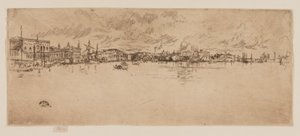 Lang Venetië door James Abbott McNeill Whistler
