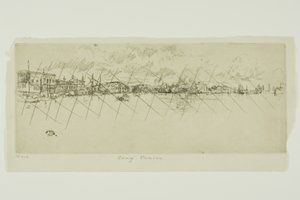 Lang Venetië door James Abbott McNeill Whistler