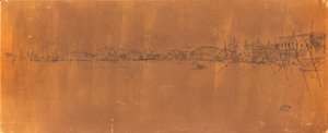 Lang Venetië door James Abbott McNeill Whistler