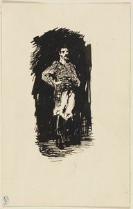 Man in geruit overhemd door James McNeill Whistler